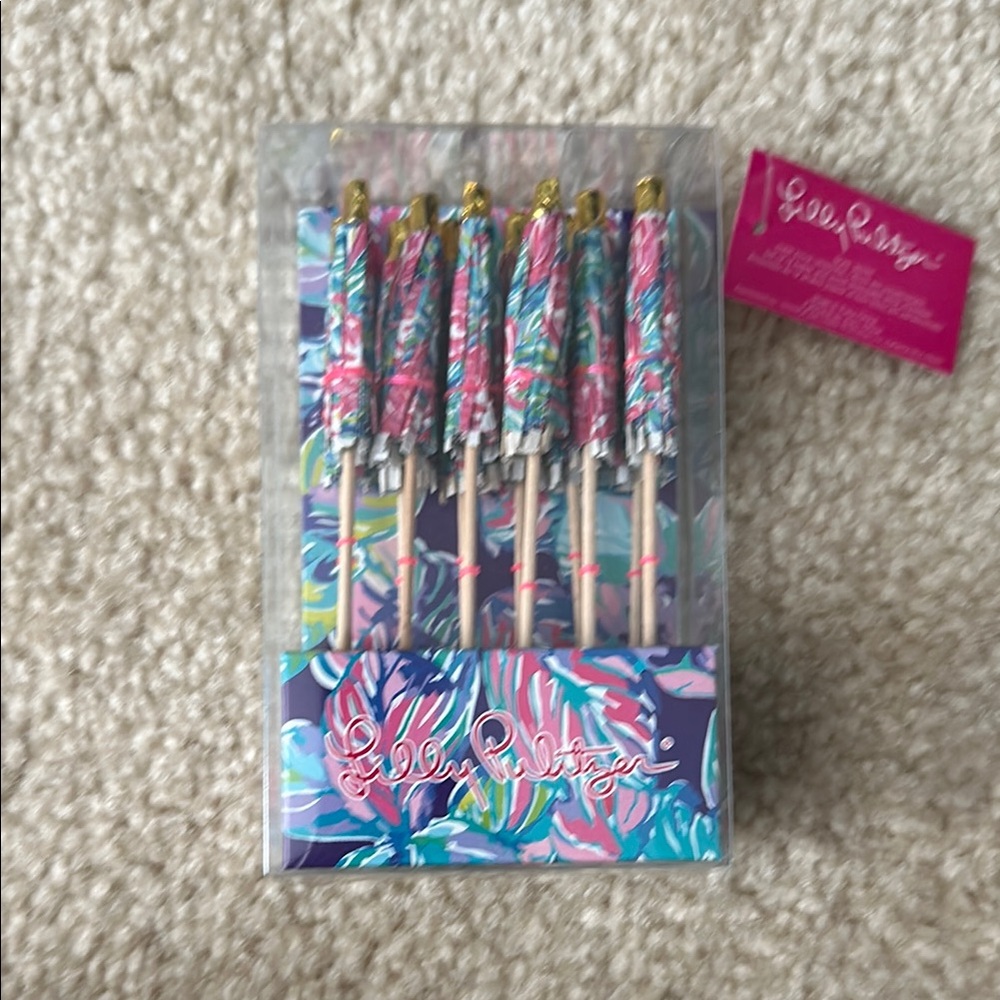 Lilly Pulitzer Cocktail/Mocktail Umbrellas